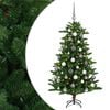vidaXL Albero di Natale Artificiale con Palline 120 cm 150 LED