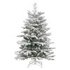 vidaXL Albero di Natale Artificiale con Rami Pieghevoli Bianco 120 cm