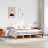 vidaXL Letto senza Materasso Marrone Cera 200x200 cm in Legno di Pino