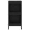 vidaXL Armadio per Libri Rovere Nero 80 x 30 x 155 cm