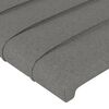 vidaXL Giroletto a Molle con Materasso Grigio Scuro 100x200 cm Tessuto