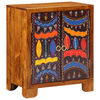 vidaXL Credenza Multicolore 50x35x60 in Legno Massello di Acacia