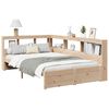 vidaXL Letto Libreria senza Materasso 120x190cm Legno Massello di Pino