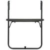 vidaXL Tavolo da Balcone Pensile Marrone 60x64x83,5cm Plastica Rattan