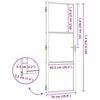 vidaXL Porta Interna Nero 76 x 201.5 cm Vetro temperato e alluminio