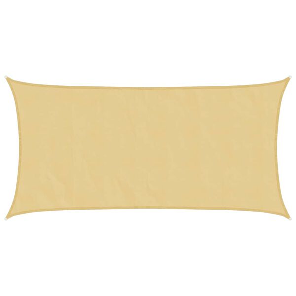 vidaXL Vela Parasole Sabbia 4,5x2,5 m 100% Poliestere Oxford