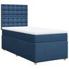 vidaXL Giroletto a Molle con Materasso Blu 80x200 cm inTessuto