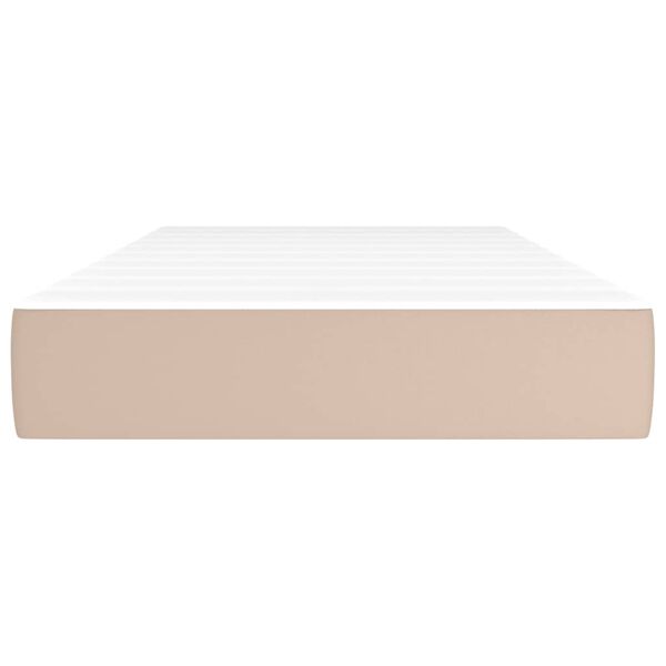 vidaXL Materasso a Molle Cappuccino 120x190x20 cm in Similpelle