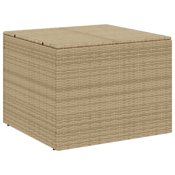 vidaXL Contenitore da Giardino Beige Misto 291L in Polyrattan