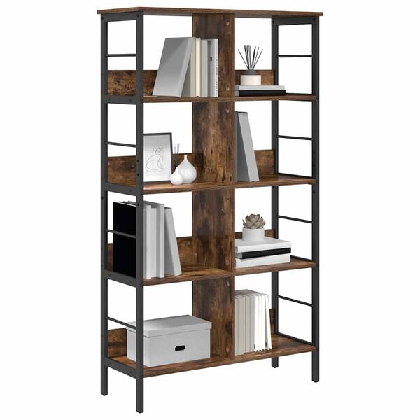 vidaXL Libreria Rovere fum&eacute; 82 x 32 x 144,5 cm Legno multistrato