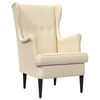 vidaXL Poltrona Crema Tessuto