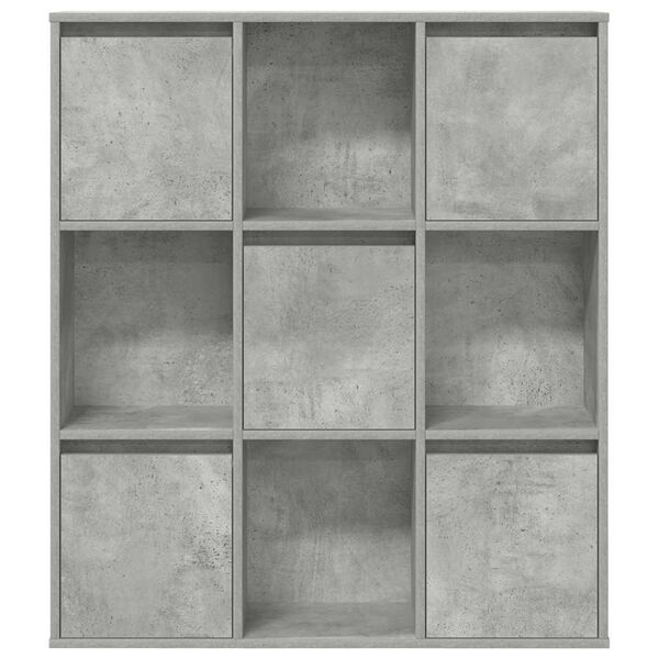vidaXL Libreria Grigio Cemento 89x24x101,5 cm in Legno Multistrato