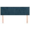 vidaXL Testiere 2 pz Blu Scuro 72x5x78/88 cm in Velluto