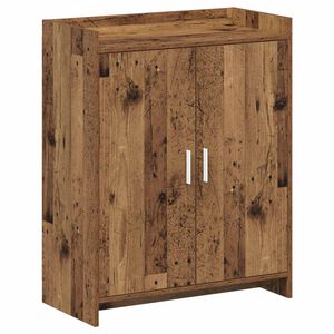 vidaXL Mobile per scarpe con porta Legno antico 73,5 x 36 x 92 cm