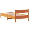 vidaXL Letto senza Materasso Marrone Cera 90x200 cm Legno di Pino