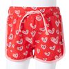 Pantaloncini per Bambini con Coulisse Rossi 128
