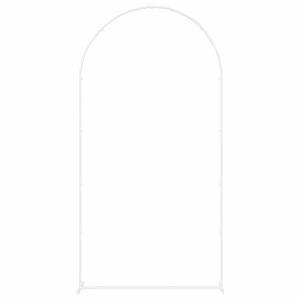 vidaXL Arco Nuziale Bianco 100 x 39 x 200 cm Acciaio