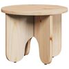 vidaXL Tavolino da salotto 2 pcs Naturale Legno massello di pino