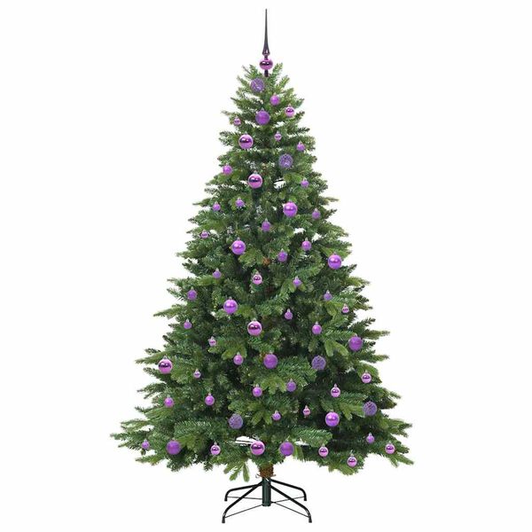 vidaXL Albero di Natale artificiale con 300 LED Verde 180 cm PE e PVC
