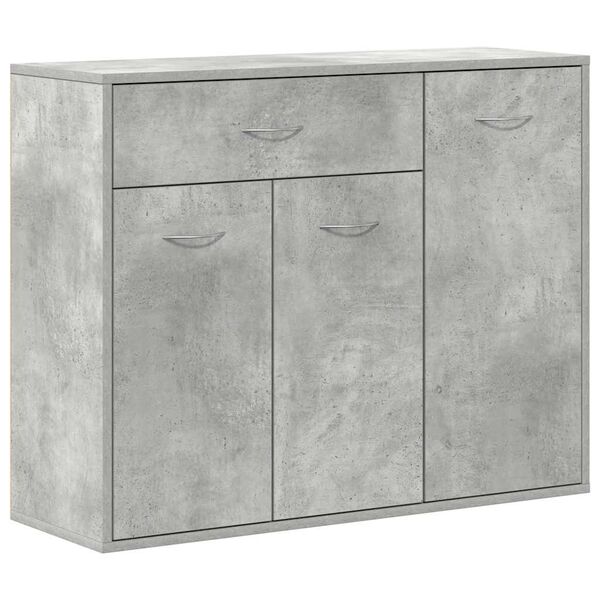 vidaXL Credenza Grigio Cemento 88x30x70 cm in Legno Multistrato