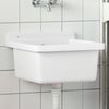 vidaXL Lavabo a Parete Bianco 40x40x24 cm in Resina