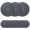 vidaXL Sottobicchieri in juta 12 pcs Grigio scuro &Oslash; 30 cm