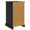 vidaXL Armadio da Notte con cassetto Rovere Nero 39 x 39 x 67,5 cm