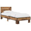 vidaXL Struttura letto con testata Legno antico 80 x 200 cm