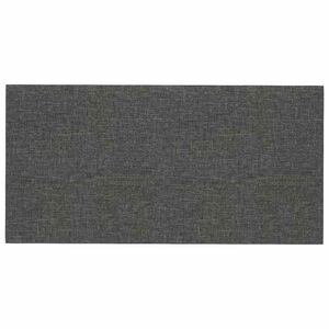 vidaXL Testiera da Parete 12 pz 30 x 15 cm Grigio scuro Tessuto