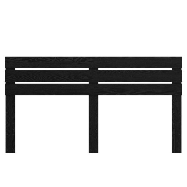 vidaXL Testiera Rovere Nero 200 cm Legno multistrato