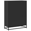 vidaXL Libreria Nera 80,5x35x107,5 cm in Legno Multistrato