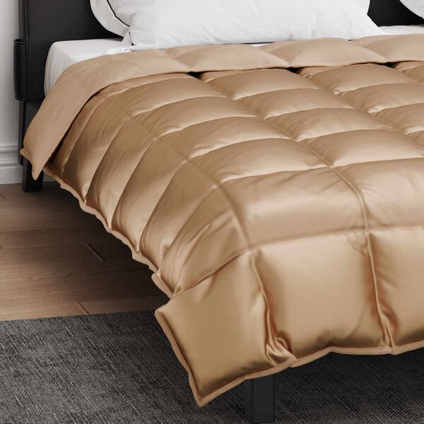 vidaXL Duvet Invernale Oro 220 x 260 cm Satin e Micropile