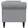 vidaXL Divano Grigio chiaro 201,5 x 74,5 x 74,5 cm Poliestere