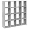 vidaXL Libreria Grigio Sonoma 137,5x29x137,5 cm in Legno Multistrato