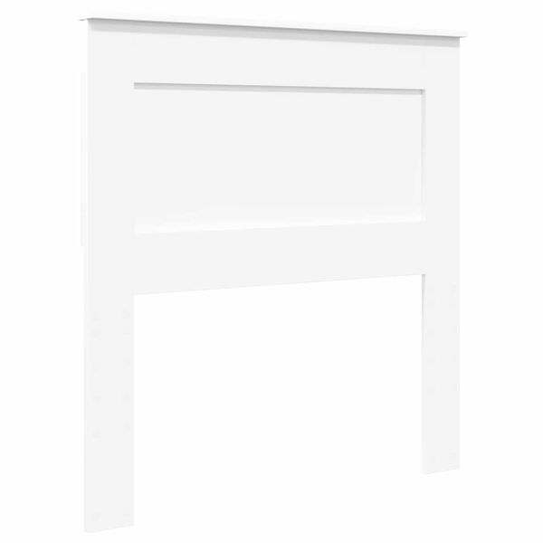 vidaXL Testiera con testiera Bianco 100 cm Legno multistrato