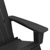 vidaXL Poltrona a dondolo Adirondack Nero 92 x 73.5 x 92 cm HDPE
