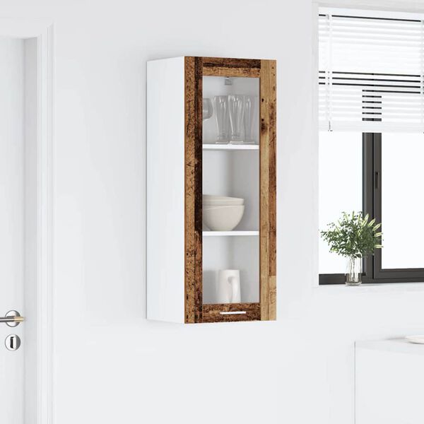 vidaXL Armadio pensile con porta Legno vecchio 40 x 31 x 100 cm