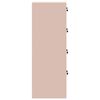 vidaXL Armadio per File con cassetto 2 pcs Rosa 44 x 50 x 106.5 cm