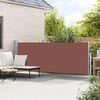 vidaXL Tenda Laterale Retrattile per Patio 140x500 cm Marrone