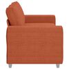 vidaXL Divano Divanetto Rosso Arancione 180x77x82 cm Tessuto Velluto a Coste