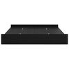 vidaXL Struttura letto con contenitore Rovere Nero 200 x 200 cm