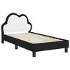 vidaXL Struttura letto bambini con testata Nero 80 x 160 cm PU
