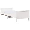 vidaXL Struttura letto con materasso estensibile Bianco 80 x 200 cm