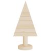vidaXL Alberi di Natale Decorativi in Legno 2pz 30cm Massello di Pino