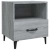 vidaXL Comodino Grigio Sonoma in Legno Multistrato