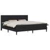 vidaXL Struttura letto con materasso Nero 180 x 200 cm Velluto