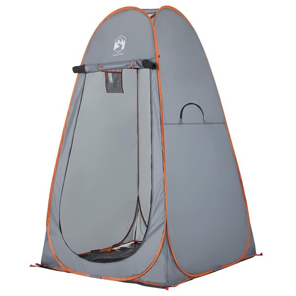 vidaXL Tenda Privacy Pop-Up Grigio e Arancione Impermeabile