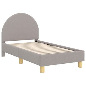 vidaXL Struttura letto per bambini con testata Grigio chiaro