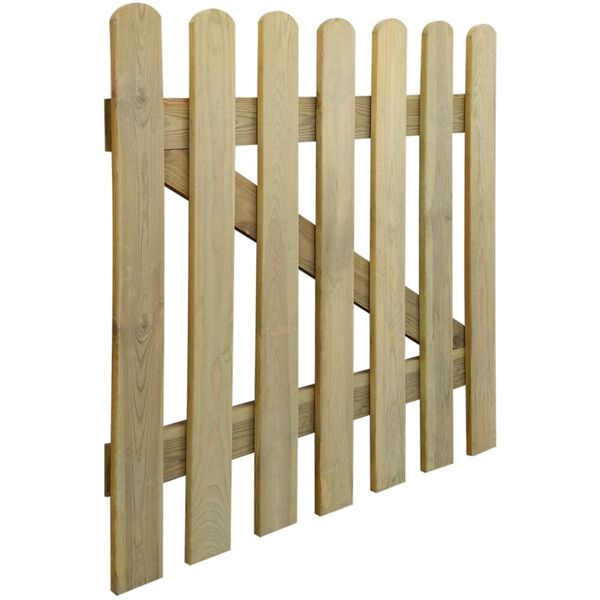 vidaXL Cancello da Giardino in Legno 100x100 cm