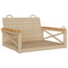 vidaXL Panchina a Dondolo Beige 63x62x40 cm in Polyrattan